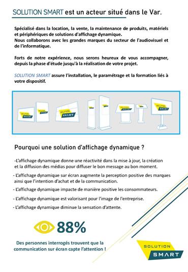 Solution clé en main d'affichage dynamique pour votre entreprise